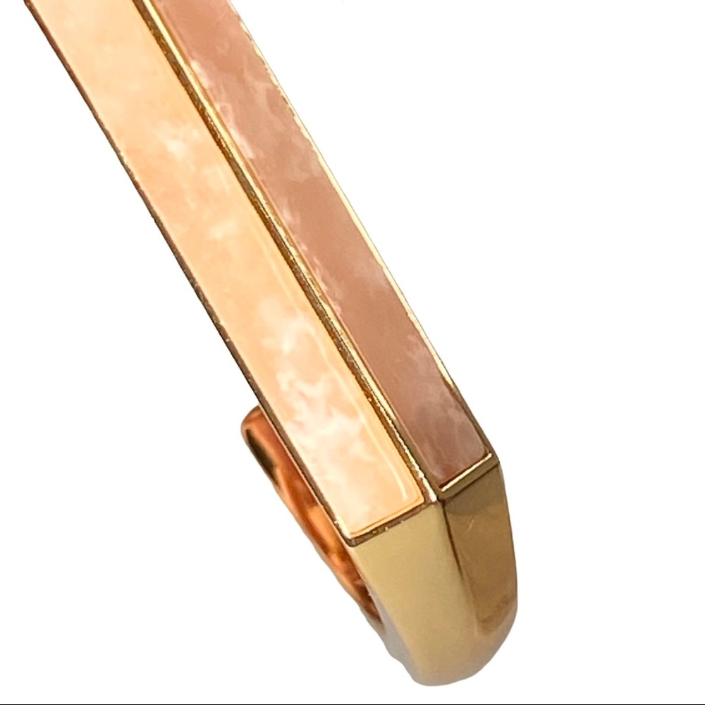 J. Crew Bracelet Cuff S-M Semiprecious-stone triangle-prism BI301 - Picture 4 of 9